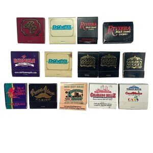 Vintage Casino Matches Mixed Lot Of 14